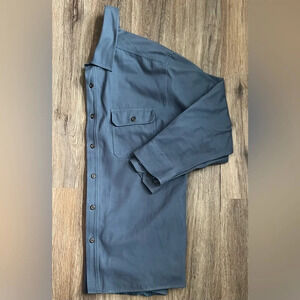 Levi's Blue Casual Button Down Shirt Jacket